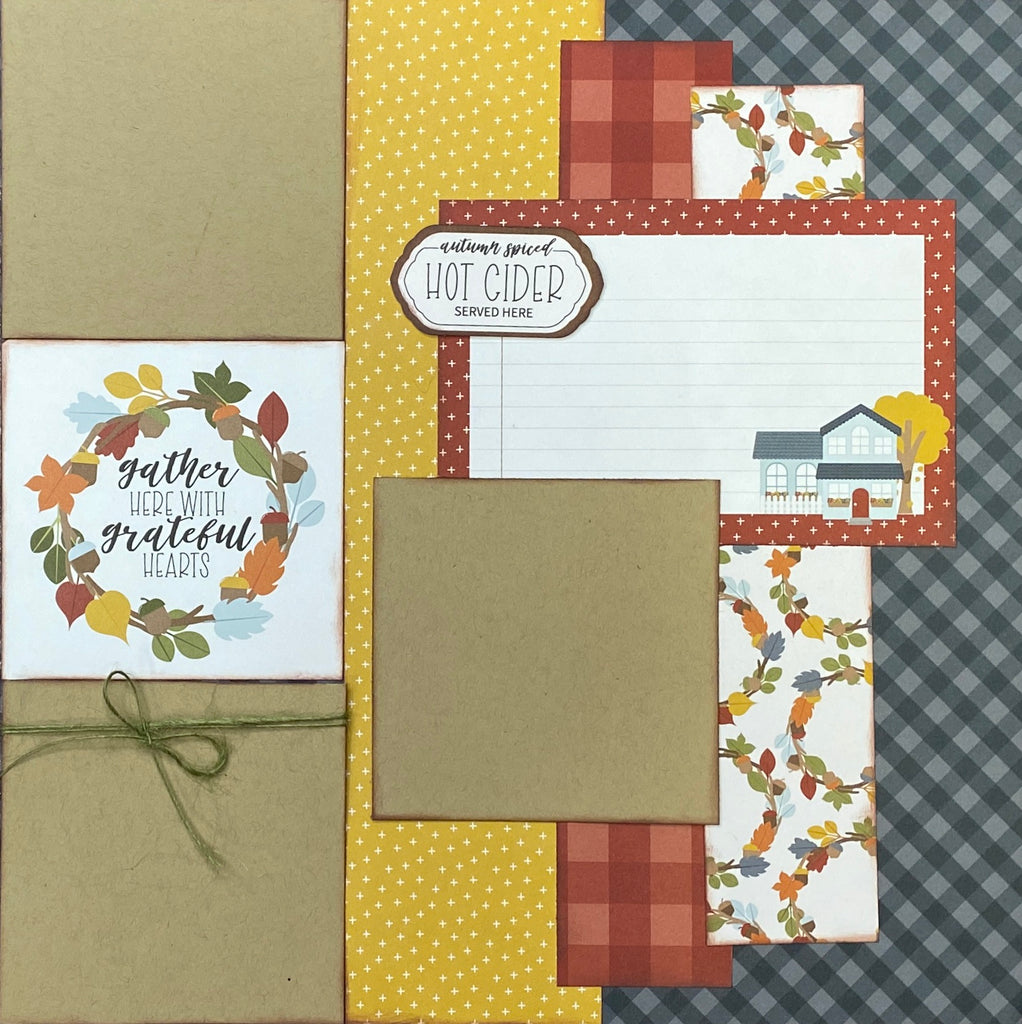 Happy Hearts, 2 Page Scrapbooking Layout Kit, General Scrapbooking