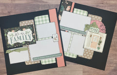 This Is Our Happy Place - Home, Family themed 2 Page Scrapbooking