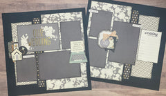 Love, Laughter and Happily Ever After, Wedding Themed 2 Page Scrapbook –  Crop-A-Latte