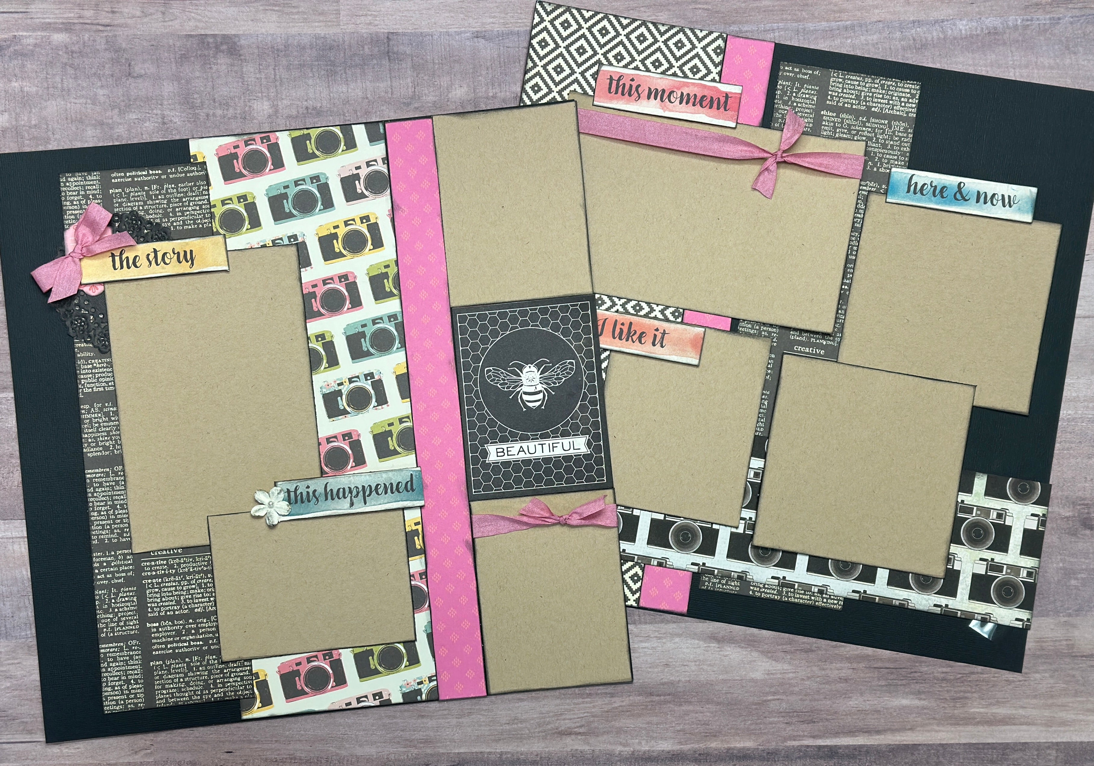 Happy Hearts, 2 Page Scrapbooking Layout Kit, General Scrapbooking Kit –  Crop-A-Latte