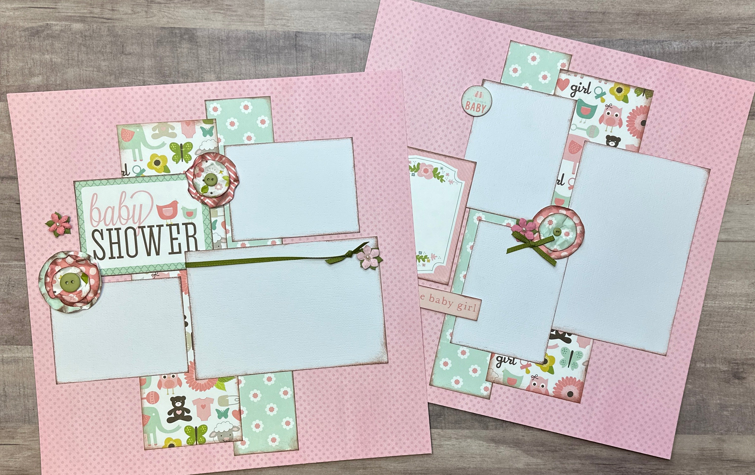 Scrapbook Paper - Baby Shower By The Dutch Lady Designs