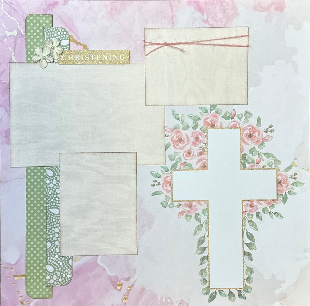 Baby Shower, Baby Girl Themed 2 page Scrapbooking Layout Kit, baby cra –  Crop-A-Latte