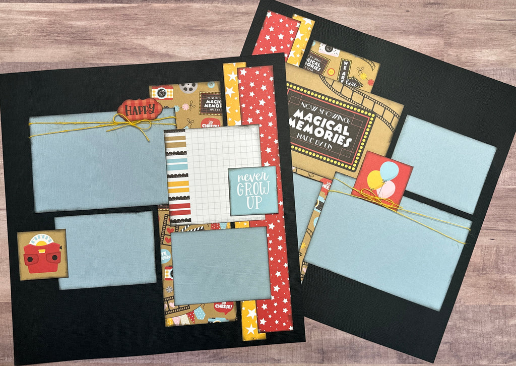I'm All Ears, Disney Inspired 2 page Scrapbooking layout Kit, DIY Disney craft