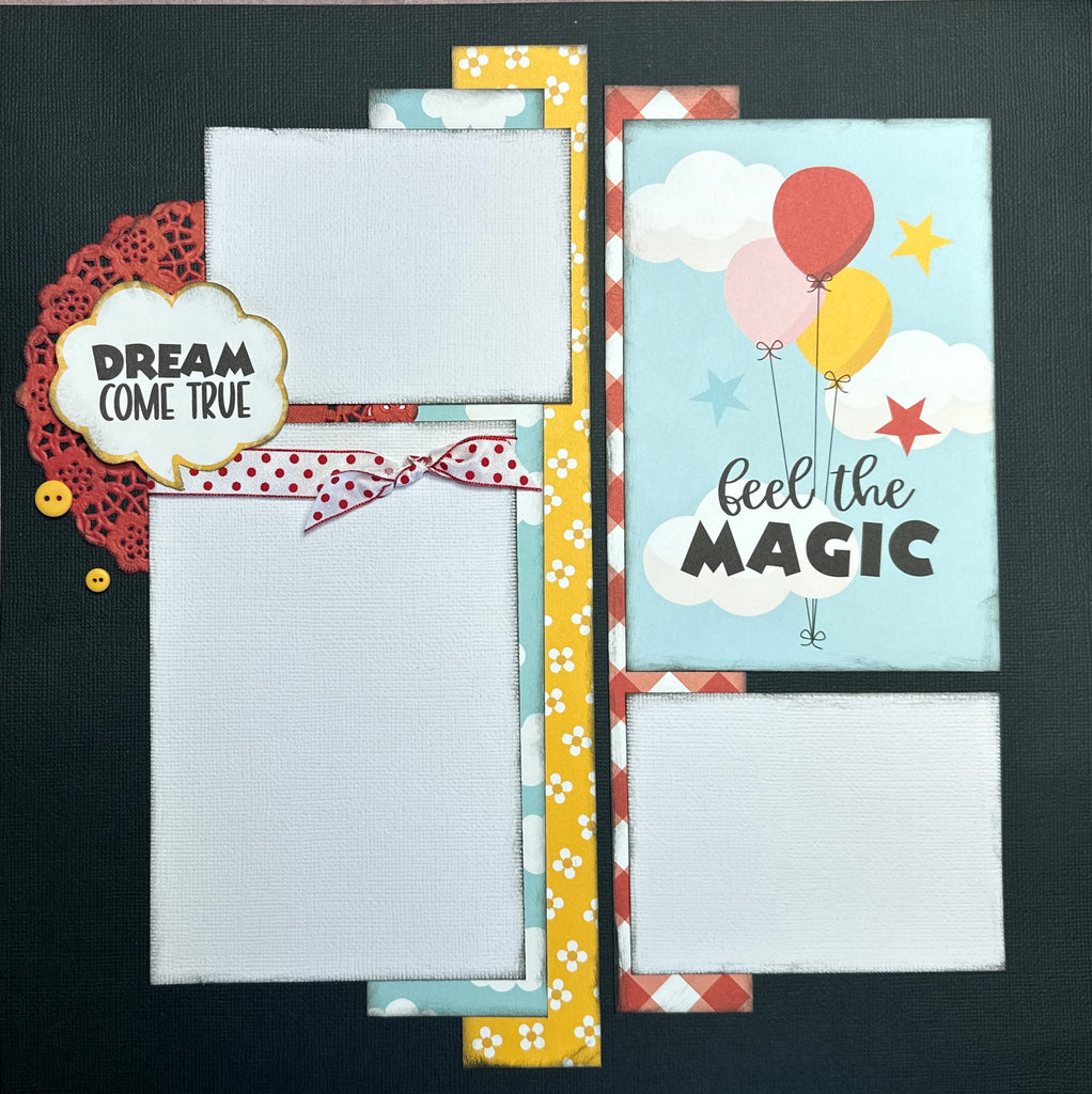 Feel The Magic, Disney Inspired 2 page Scrapbooking layout Kit, DIY Di –  Crop-A-Latte